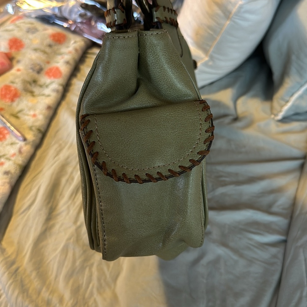 Y2K olive green Nine West leather shoulder bag - Picture 8 of 14
